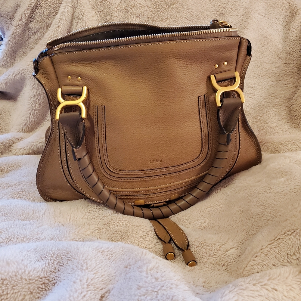 Chloe Medium Marcie Calfskin Nut